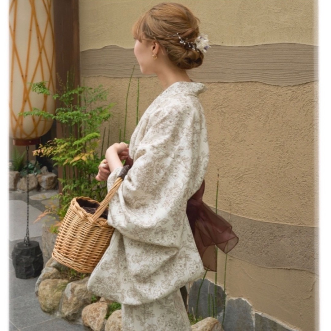 Ambre Neige アンブルネージュ 2way 浴衣セット ナチュラル Ambre Neige アンブルネージュ 2way 浴衣セット ナチュラル
