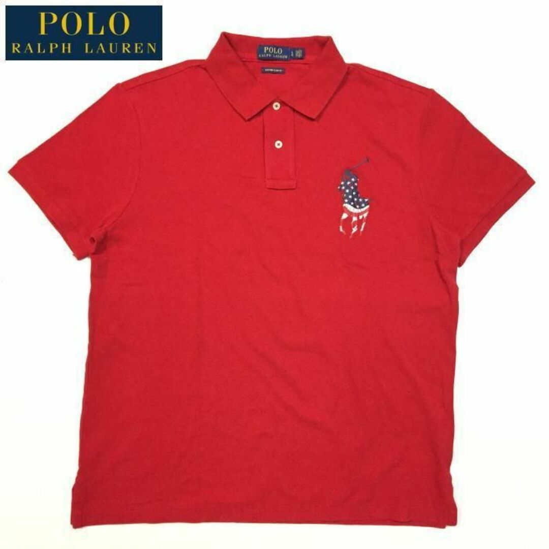 POLO RALPH LAUREN - 美品 正規 Ｌ ポロ ラルフローレン 星条旗 ビッグ