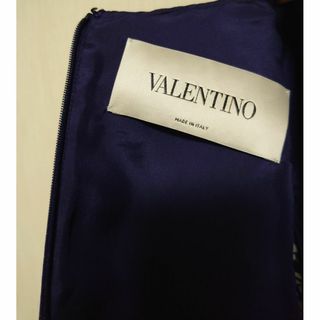 VALENTINO ベルスリーブ サイドレースワンピース