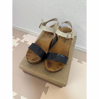 プラクトン(PLAKTON)のPLAKTON platform sandal ネイビー(サンダル)