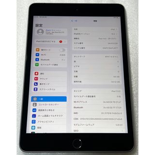 SIMフリー iPad mini 第5世代 64GB  MUX52J/A 一括○