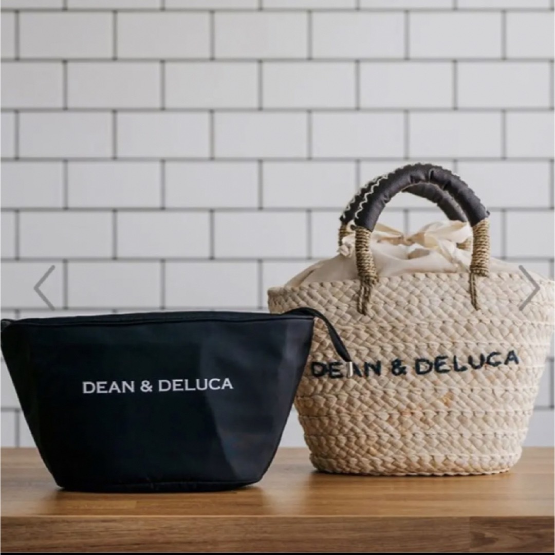 DEAN & DELUCA(ディーンアンドデルーカ)の本日限定お値下げ　ディーン&デルーカ　保冷カゴバッグ 小 レディースのバッグ(かごバッグ/ストローバッグ)の商品写真