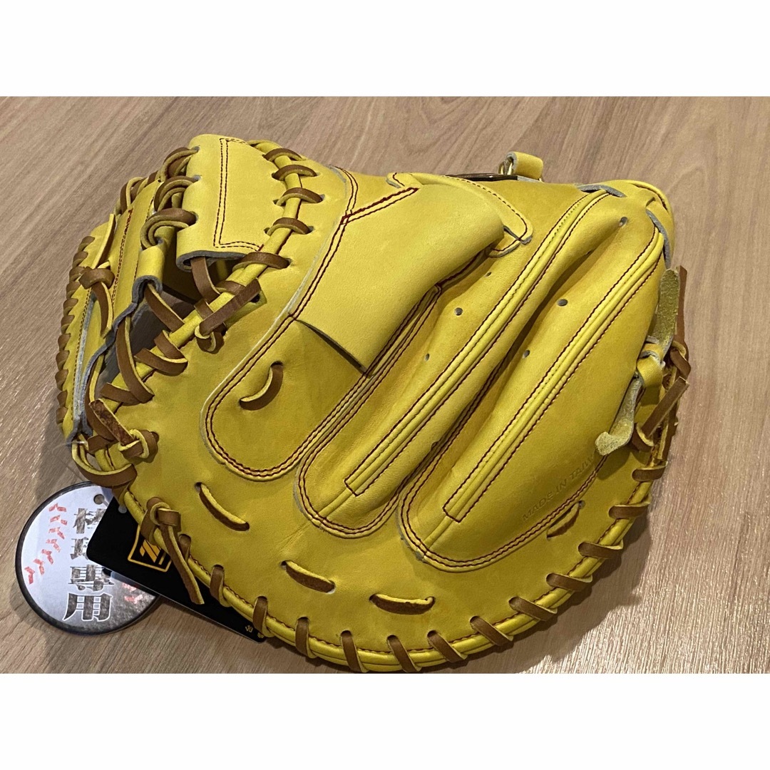 ◆◆ZETT 硬式キャッチャーミット イエローカラー ◆◆ZETT 硬式キャッチャーミット イエローカラー