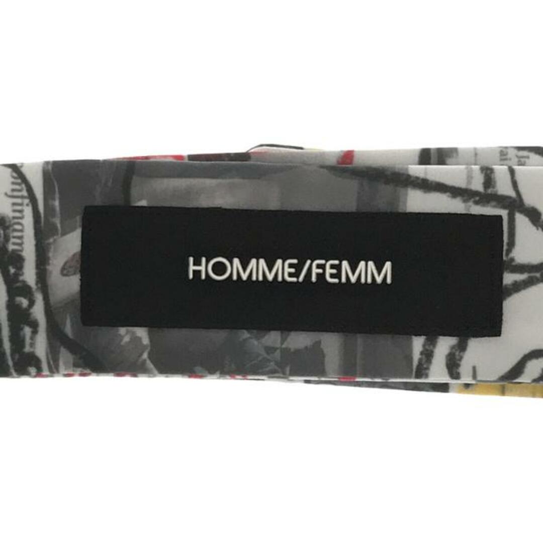 【新品】  SYU.HOMME/FEMM / シュウオムフェム | News paper Tape scarf スカーフ | Red Line | メンズ