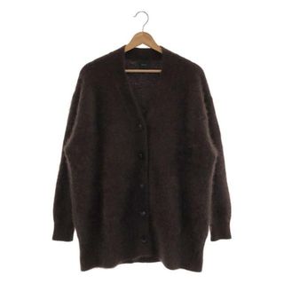 スピックアンドスパン(Spick & Span)の【美品】  Spick and Span / スピックアンドスパン | 2021AW | FURKNITワイドVカーディガン | F | ブラウン | レディース(カーディガン)