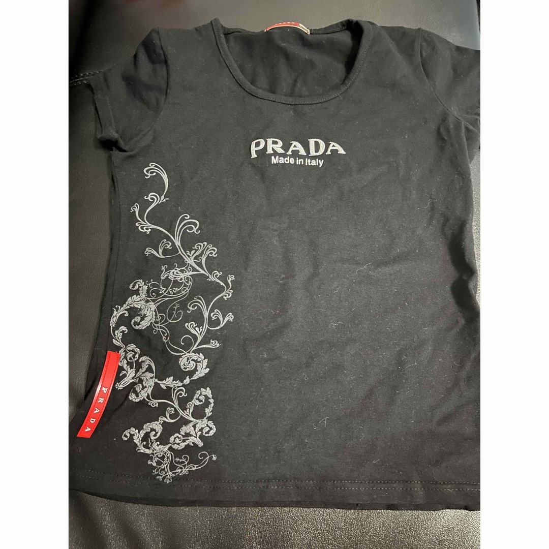 超歓迎 鑑定済み☆美品 PRADA プラダ（PRADA）｜Tシャツ｜ロゴ刺繍 ...