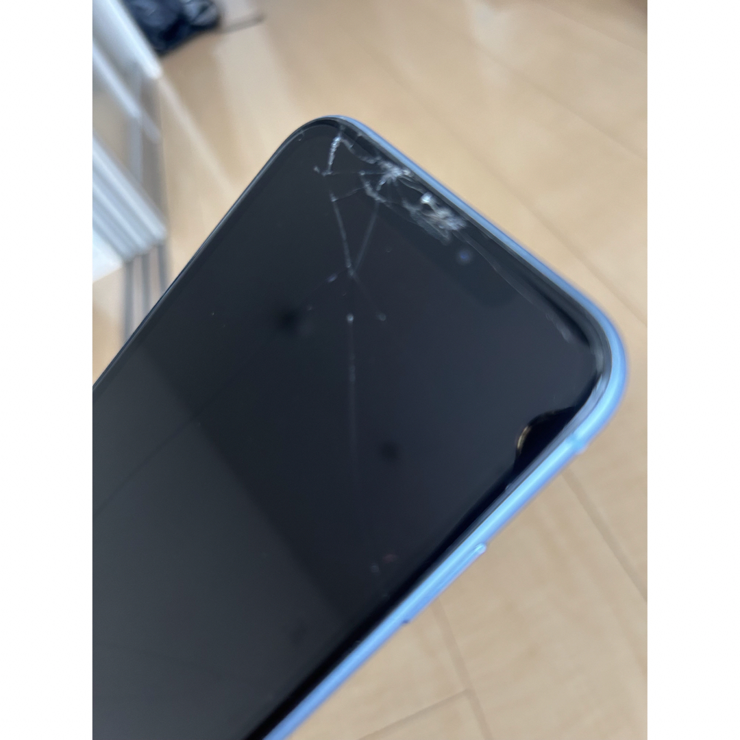 Apple iPhone XR 128GB SIMフリーBLUE ケース 台座付