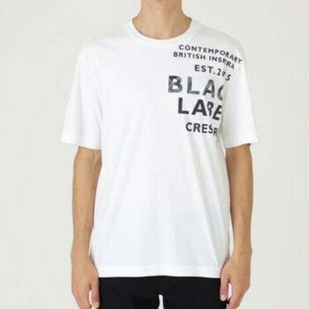 BLACK LABEL CRESTBRIDGE(ブラックレーベルクレストブリッジ)の【新品】ブラックレーベルクレストブリッジ　Tシャツ　白 LL　バーバリー　759 メンズのトップス(Tシャツ/カットソー(半袖/袖なし))の商品写真