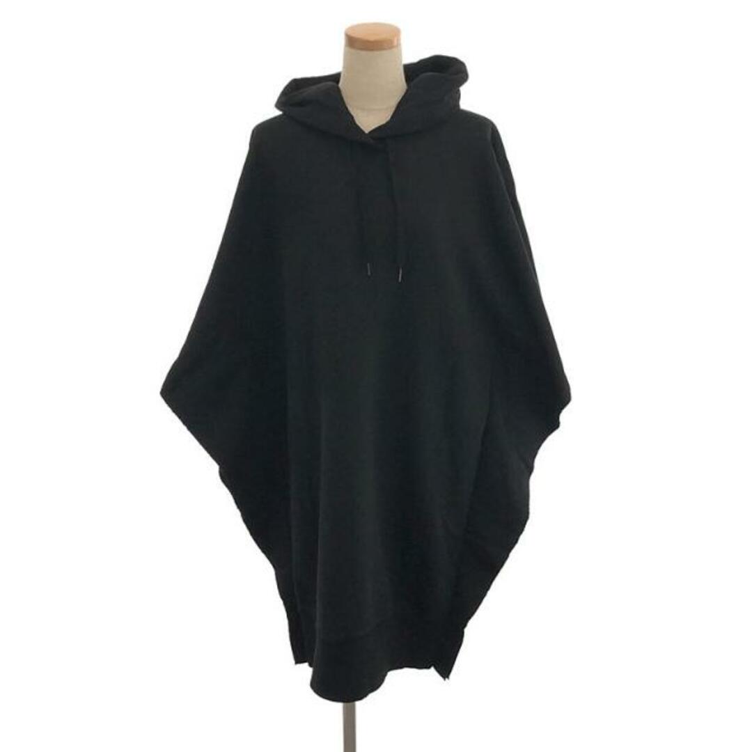 【美品】  MM6 Maison Margiela / エムエムシックスメゾンマルジェラ | 2020SS | BLACK HOODED DRESS スウェット ワンピース | S | ブラック | レディース