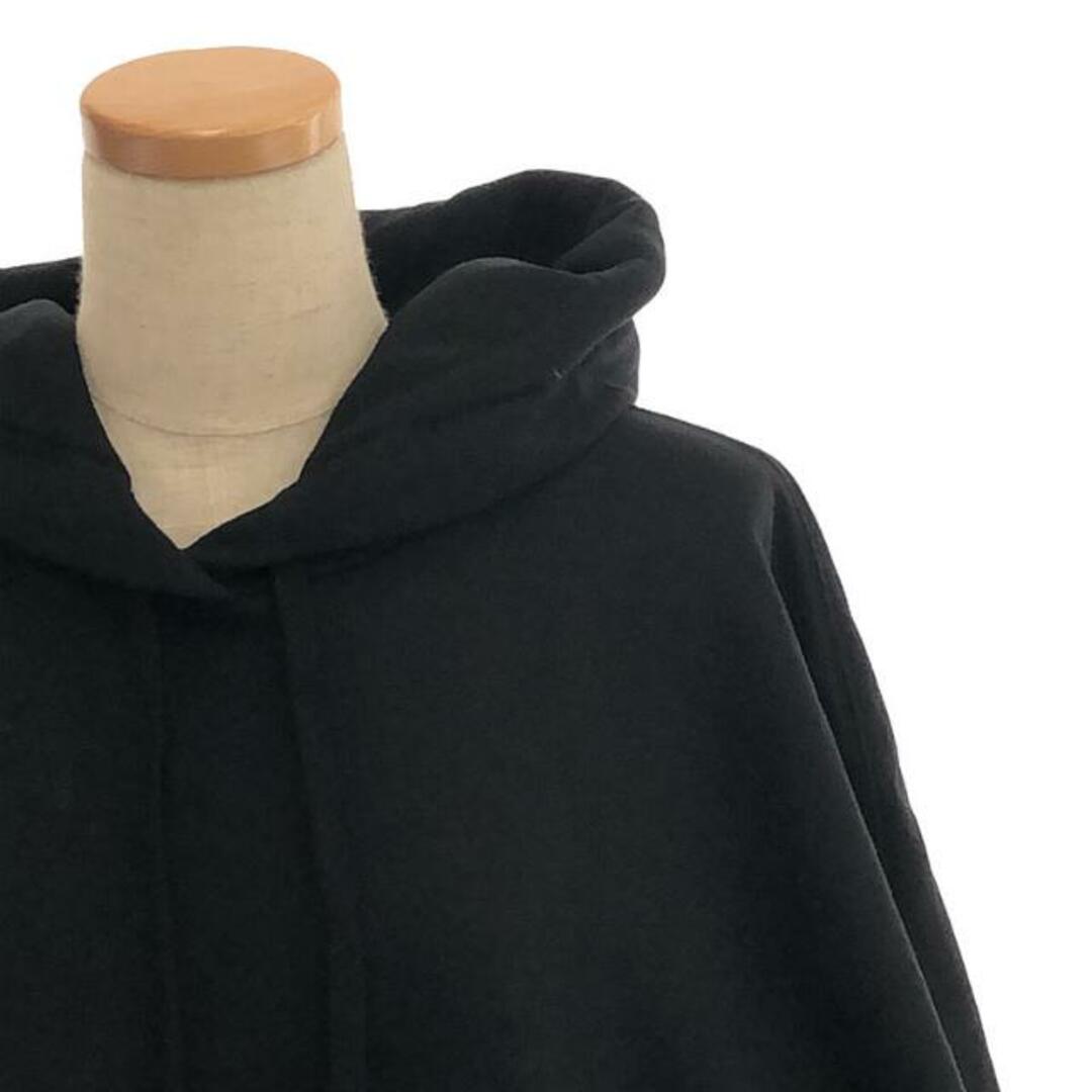 【美品】 MM6 Maison Margiela / エムエムシックスメゾンマルジェラ | 2020SS | BLACK HOODED DRESS スウェット ワンピース | S | ブラック | レディース
