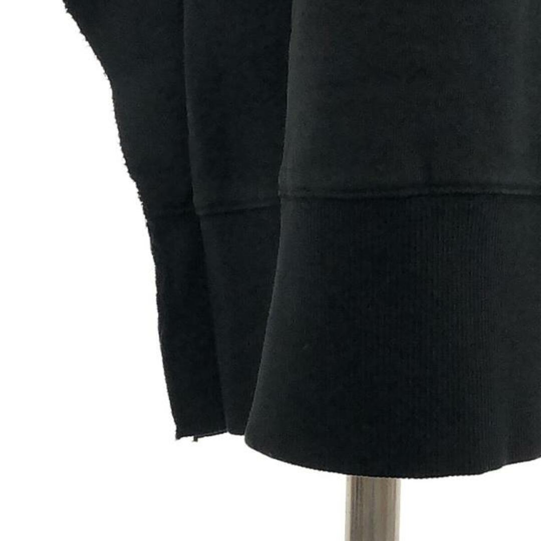 【美品】 MM6 Maison Margiela / エムエムシックスメゾンマルジェラ | 2020SS | BLACK HOODED DRESS スウェット ワンピース | S | ブラック | レディース