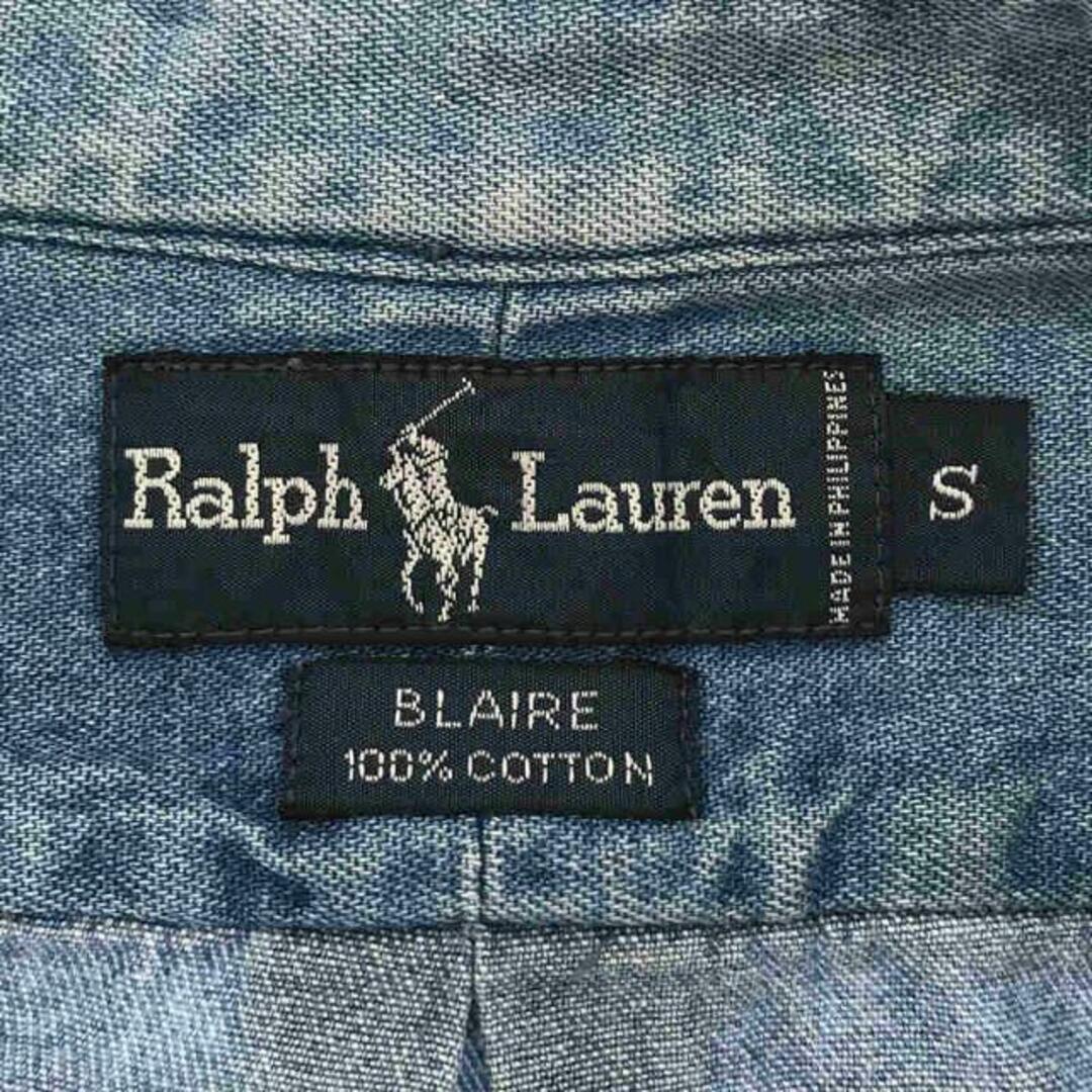 Ralph Lauren(ラルフローレン)のRALPH LAUREN / ラルフローレン | 1990s | 90s VINTAGE ヴィンテージ BLAKE ボタンダウン デニムシャツ | S | インディゴ | レディース レディースのトップス(シャツ/ブラウス(長袖/七分))の商品写真