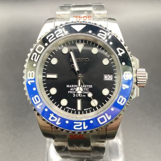 ★Sll NH35搭載GMT-MASTER２ MOD 黒青 バットマン