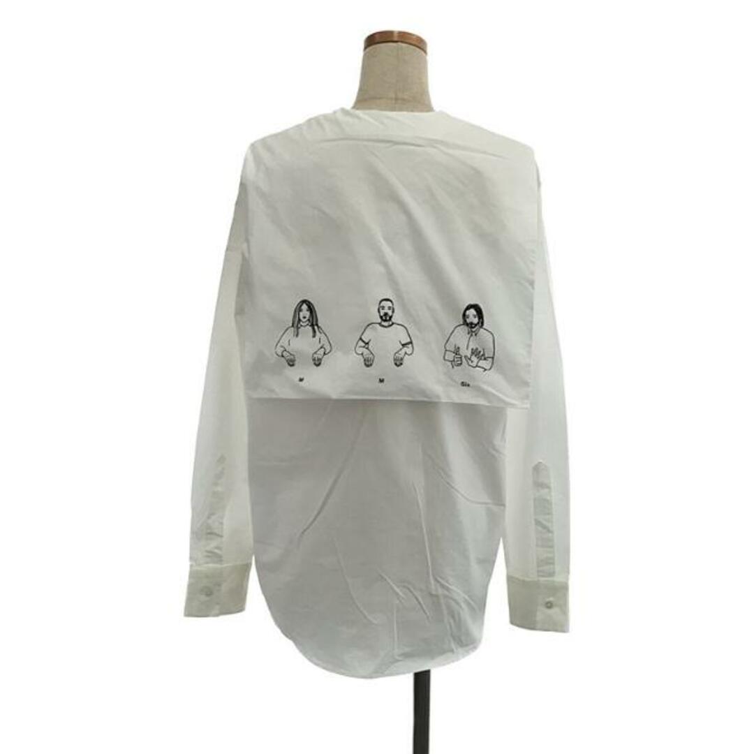 【美品】 MM6 Maison Margiela / エムエムシックスメゾンマルジェラ | 2021AW | SAILOR COLLOR SHIRT  セーラーカラーシャツ | 40 | ホワイト | レディース