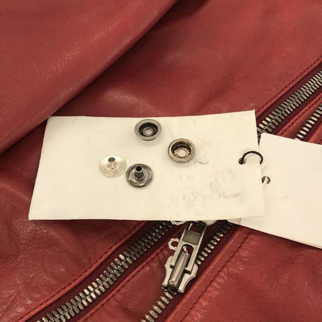 【美品】 Maison Martin Margiela / メゾンマルタンマルジェラ | 2012SS 14 イタリア製 八の字 馬革 シングル レザー ライダース ジャケット タグ付き | 44 | ボルドー | メンズ 【美品】 Maison Martin Margiela / メゾンマルタンマルジェラ | 2012SS 14 イタリア製 八の字 馬革 シングル レザー ライダース ジャケット タグ付き | 44 | ボルドー | メンズ
