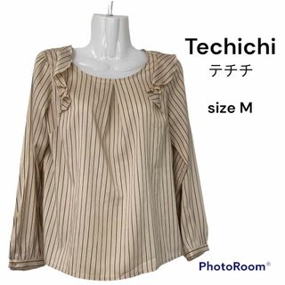 テチチ(Techichi)のTechichi テチチ　ストライプ　ブラウス　フリルブラウス(シャツ/ブラウス(長袖/七分))