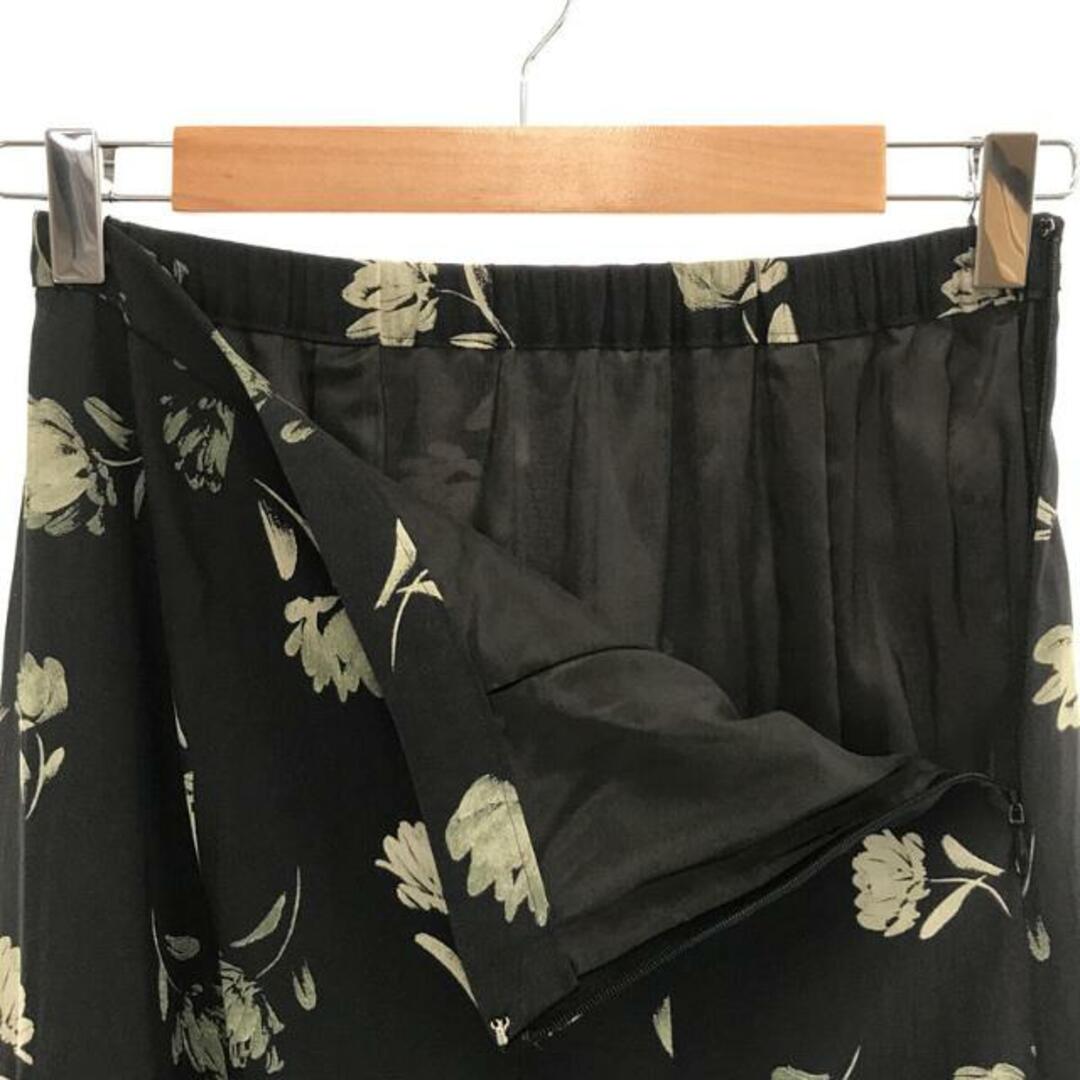 IENA(イエナ)のIENA / イエナ | カッセンデシンパネルスカート | 34 | ブラック | レディース レディースのスカート(ロングスカート)の商品写真