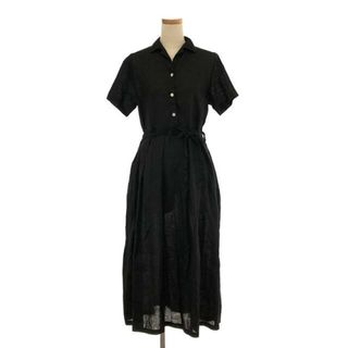 新品hal シルクコットンワンピース ブラックfog linen work