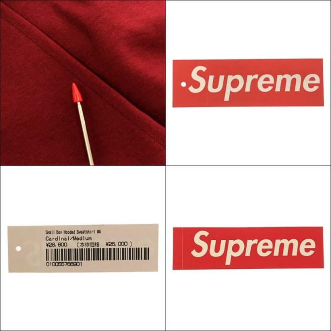 としたセレクトショップ 【美品】 SUPREME / シュプリーム | 19_2022AW Small Box Hooded Sweatshirt スモールボックスロゴ スウェット パーカー タグ・ステッカー付 | M | Cardinal | メンズ