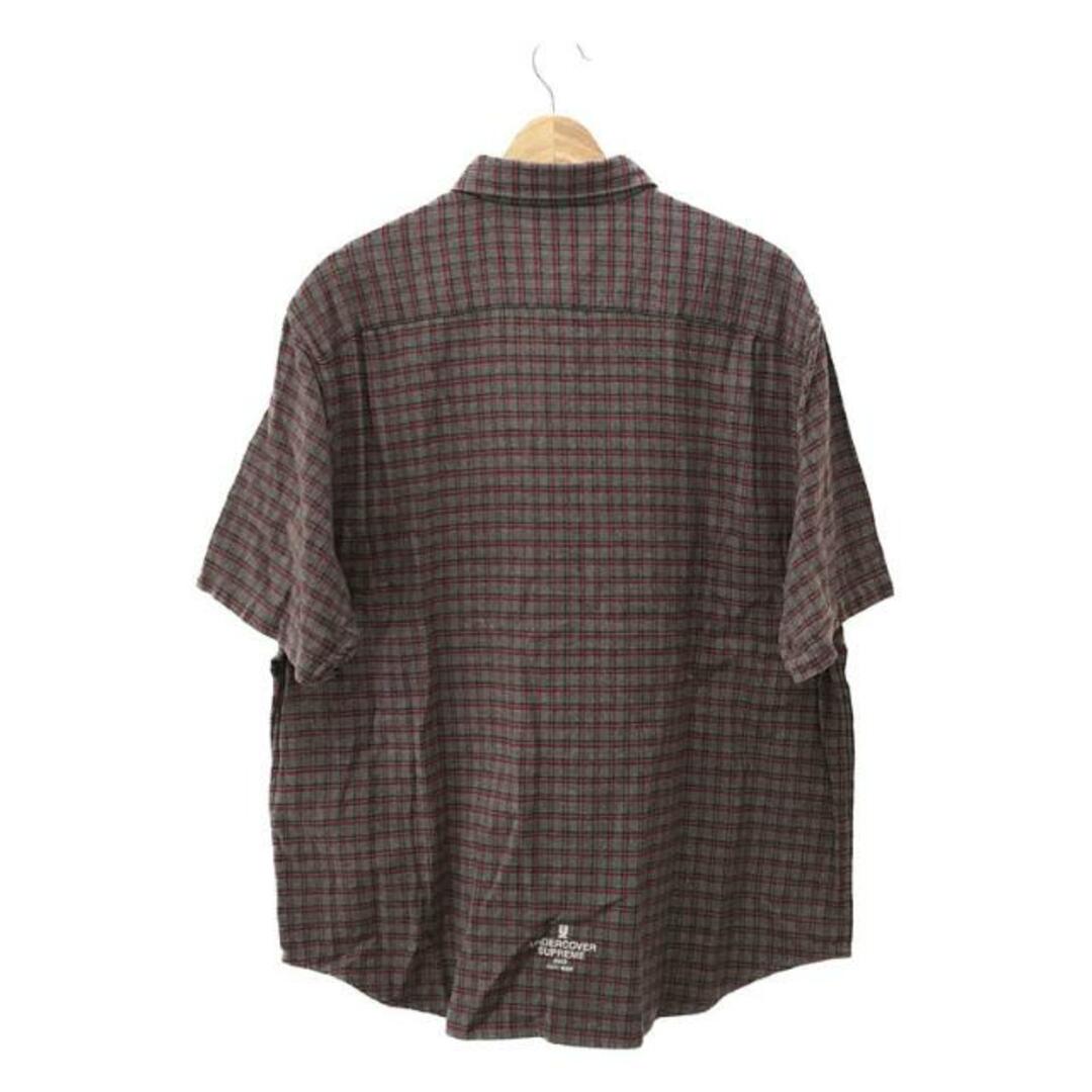 Supreme(シュプリーム)の【新品】  SUPREME / シュプリーム | ⑧2023SS × UNDERCOVER / アンダーカバー S/S Flannel Shirt  ショートスリーブ フランネル シャツ ステッカー付 | M | Grey Plaid | メンズ メンズのトップス(Tシャツ/カットソー(半袖/袖なし))の商品写真