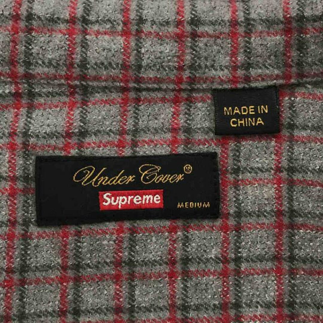 Supreme(シュプリーム)の【新品】  SUPREME / シュプリーム | ⑧2023SS × UNDERCOVER / アンダーカバー S/S Flannel Shirt  ショートスリーブ フランネル シャツ ステッカー付 | M | Grey Plaid | メンズ メンズのトップス(Tシャツ/カットソー(半袖/袖なし))の商品写真