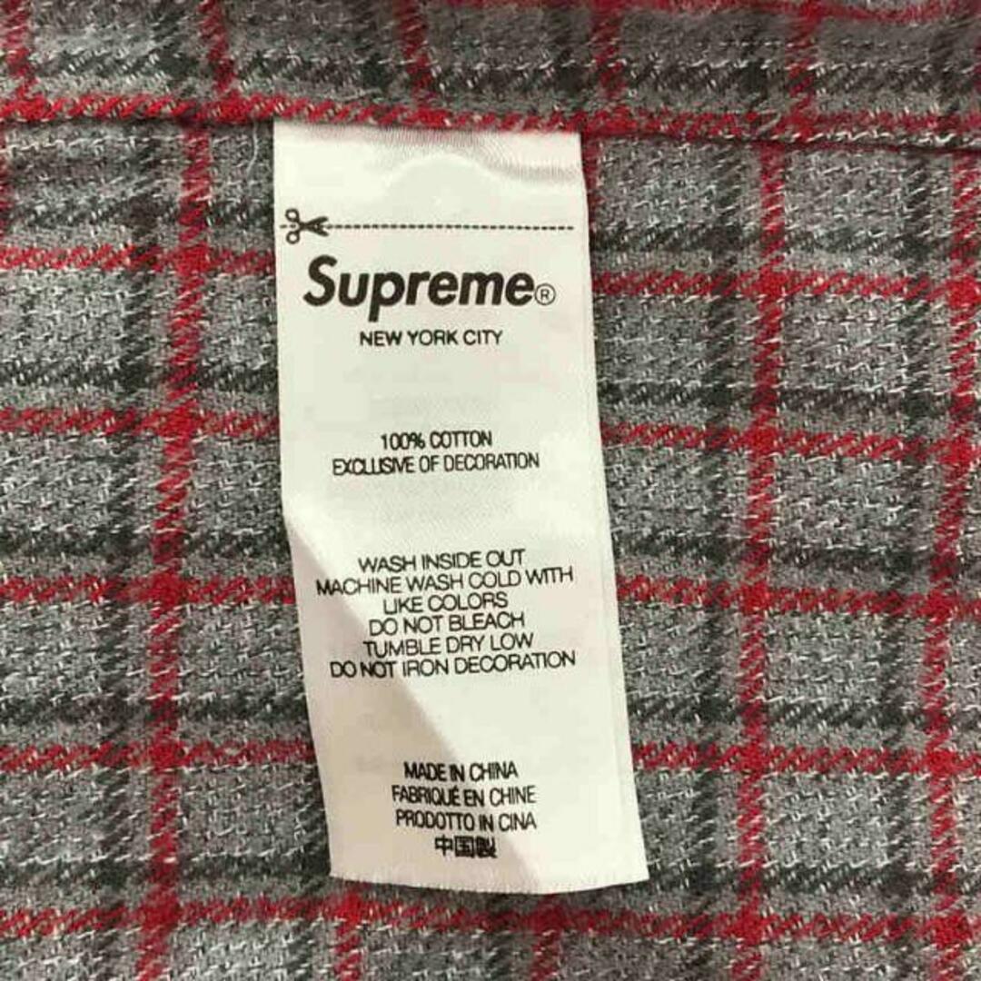 Supreme(シュプリーム)の【新品】  SUPREME / シュプリーム | ⑧2023SS × UNDERCOVER / アンダーカバー S/S Flannel Shirt  ショートスリーブ フランネル シャツ ステッカー付 | M | Grey Plaid | メンズ メンズのトップス(Tシャツ/カットソー(半袖/袖なし))の商品写真