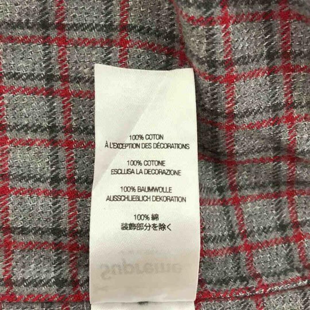【新品】 SUPREME / シュプリーム | ⑧2023SS × UNDERCOVER / アンダーカバー S/S Flannel Shirt ショートスリーブ フランネル シャツ ステッカー付 | M | Grey Plaid | メンズ