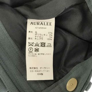 レディースAURALEE / オーラリー | 2021AW | TENSE WOOL DOUBLE CLOTH SLACKS パンツ | 0 | BL/GY | レディース