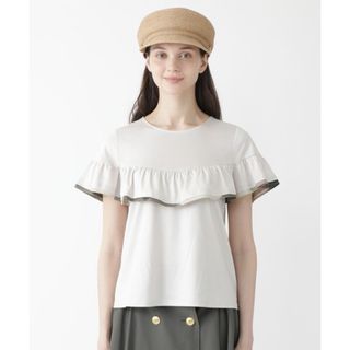 ブルーレーベルクレストブリッジ(BLUE LABEL CRESTBRIDGE)のブルーレーベル・クレストブリッジ　フリルカットソー👚(カットソー(半袖/袖なし))