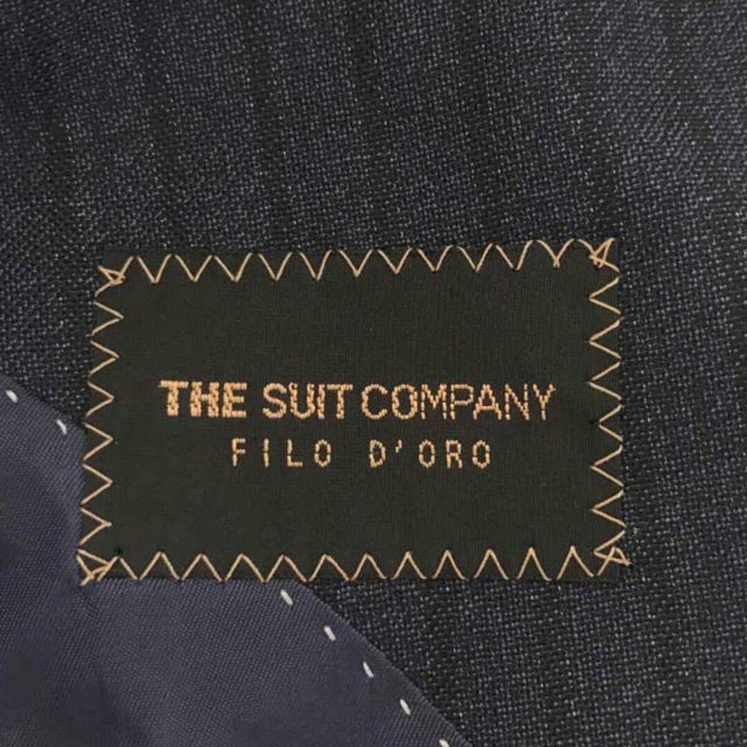 THE SUIT COMPANY / ザ・スーツカンパニー | FILO D'ORO ウール シルク ストライプ テーラードジャケット スラックス セットアップ スーツ | 170cm-4Drop | ネイビー | メンズ メンズのスーツ(その他)の商品写真
