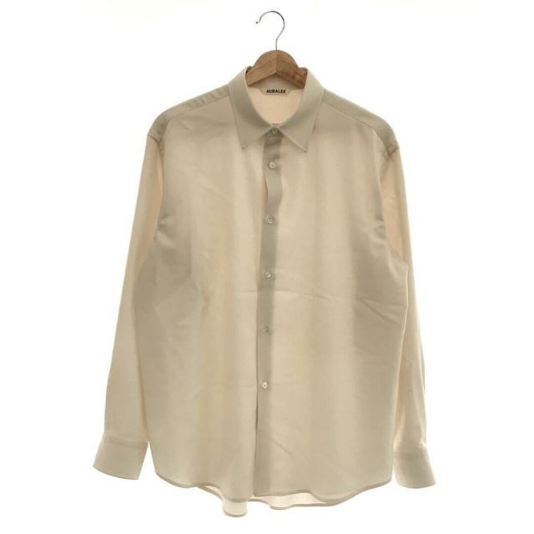 AURALEE / オーラリー | SUPER LIGHT WOOL SHIRTS シャツ | 1 | IVORY WHITE | レディース | フリマアプリ ラクマ