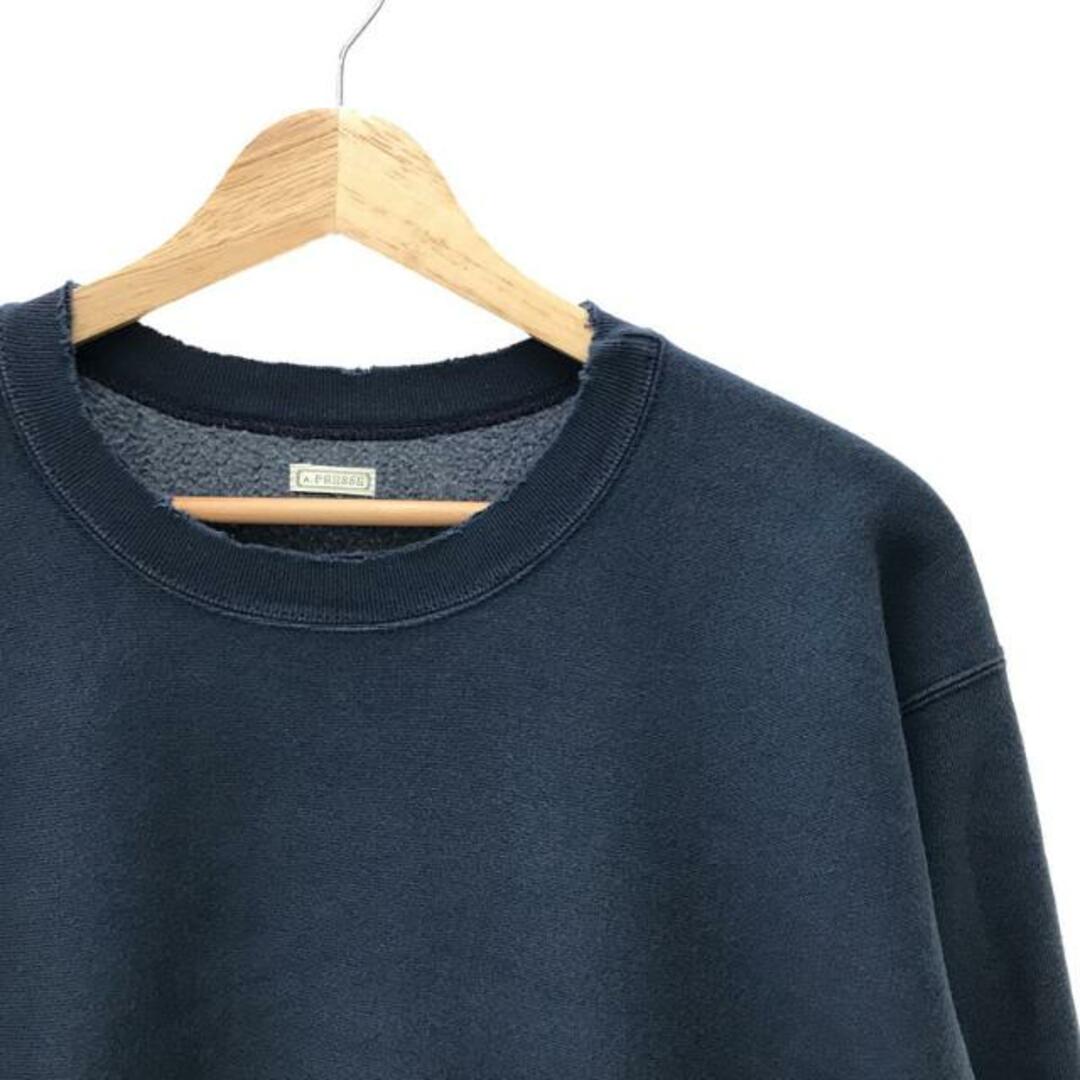 新品A.PRESSE Vintage Sweatshirt BLUE 2