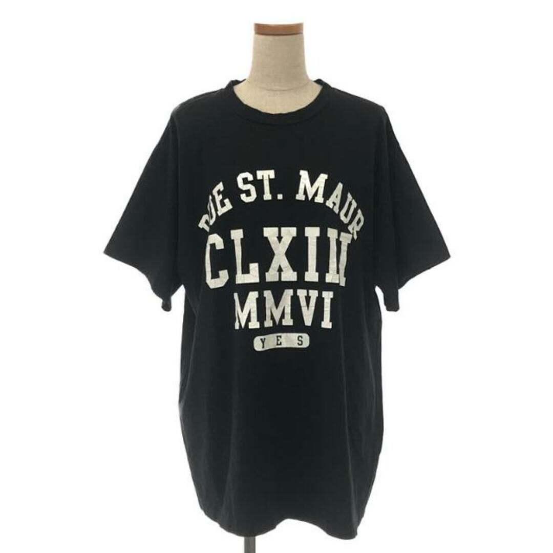 MM6 Maison Margiela / エムエムシックスメゾンマルジェラ | 2017AW | ダメージ加工 BIG Tシャツ | S | ブラック | レディース