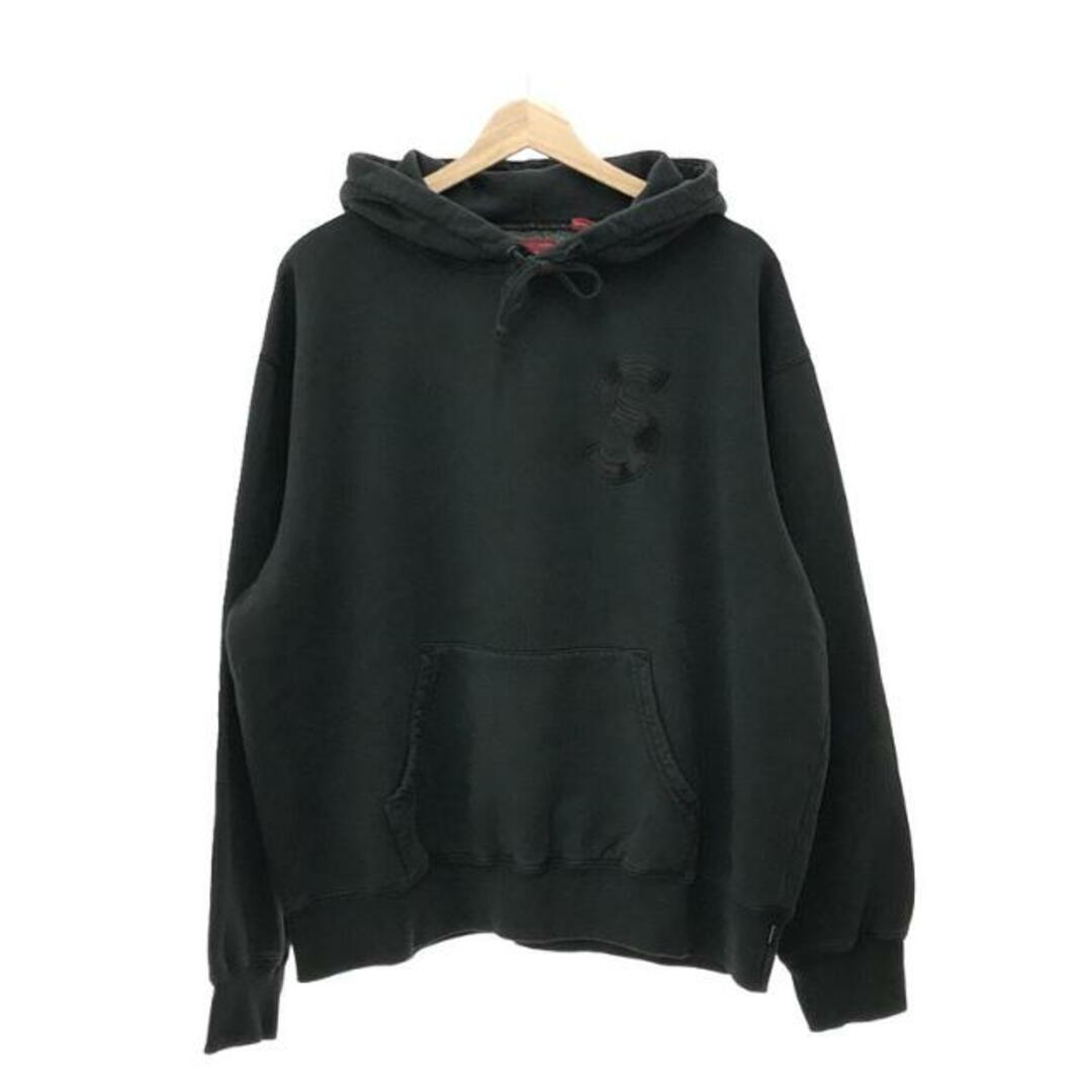 SUPREME / シュプリーム | ②2023SS Over dyed S Logo Hooded Sweatshirt オーバーダイ エス ロゴ フーディー スウェット パーカー タグ・ステッカー付 | M | Black | メンズ