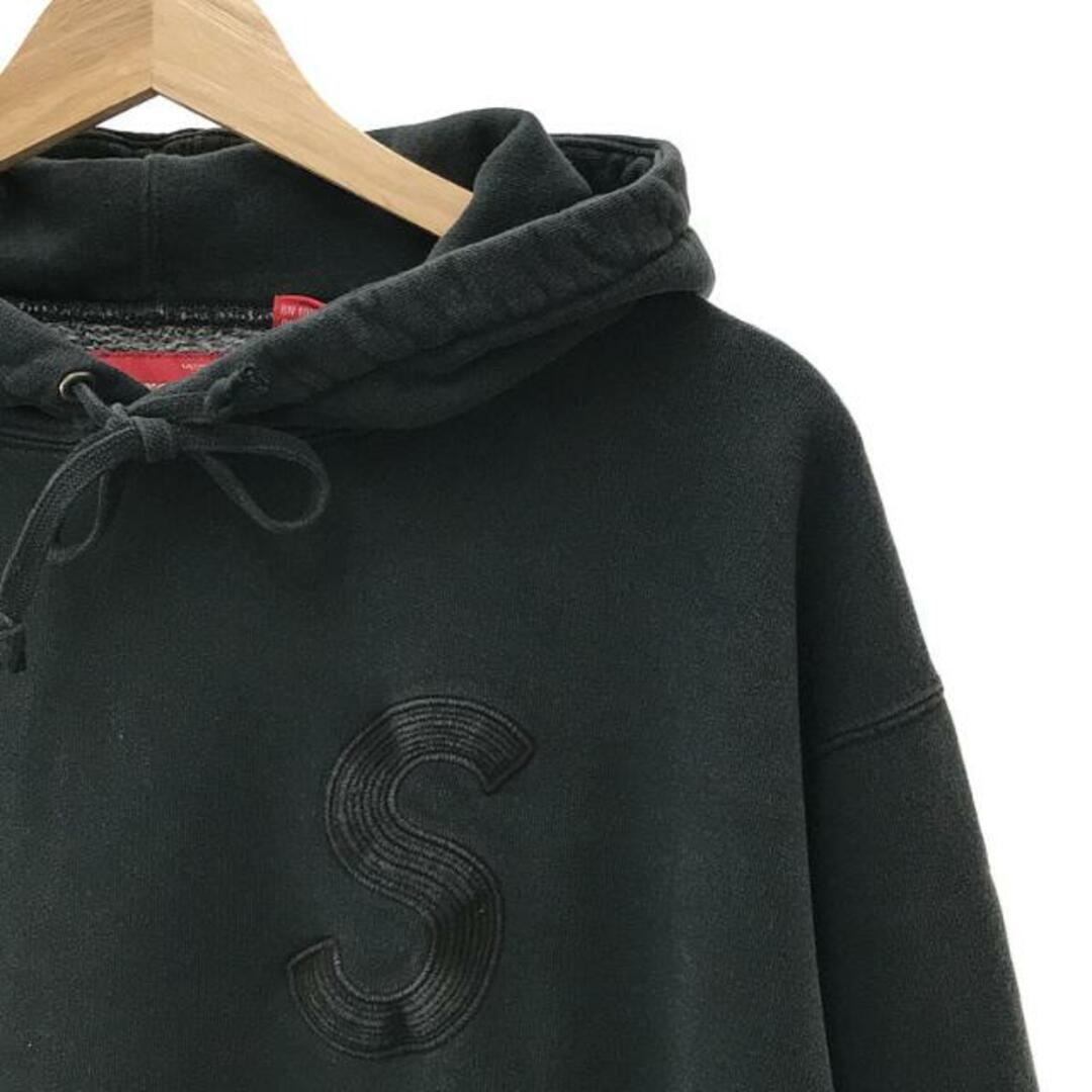 SUPREME / シュプリーム | ②2023SS Over dyed S Logo Hooded Sweatshirt オーバーダイ エス ロゴ  フーディー スウェット パーカー タグ・ステッカー付 | M | Black | メンズ