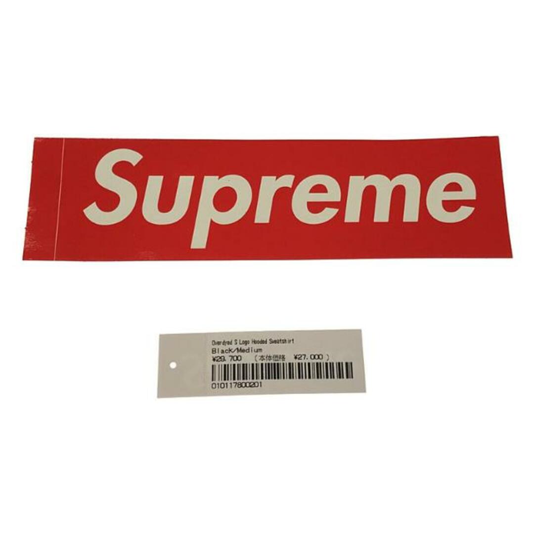 SUPREME / シュプリーム | ②2023SS Over dyed S Logo Hooded Sweatshirt オーバーダイ エス ロゴ  フーディー スウェット パーカー タグ・ステッカー付 | M | Black | メンズ