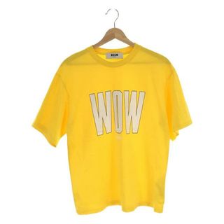 エムエスジイエム(MSGM)のMSGM / エムエスジーエム | プリントTシャツ | M | イエロー | レディース(Tシャツ(半袖/袖なし))