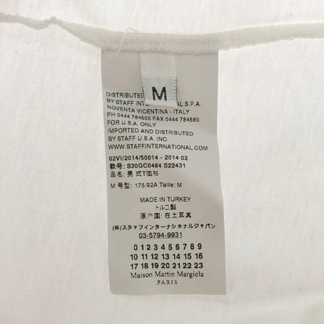 Maison Martin Margiela(マルタンマルジェラ)のMaison Martin Margiela / メゾンマルタンマルジェラ | 2014AW | Vネック Tシャツ | M | ホワイト | メンズ メンズのトップス(Tシャツ/カットソー(半袖/袖なし))の商品写真