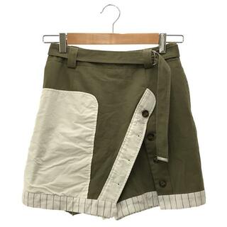 アメリヴィンテージ(Ameri VINTAGE)のAmeri VINTAGE / アメリヴィンテージ | MEDI UP SIDE DOWN SHORT PANTS ショートパンツ | F | カーキ | レディース(その他)