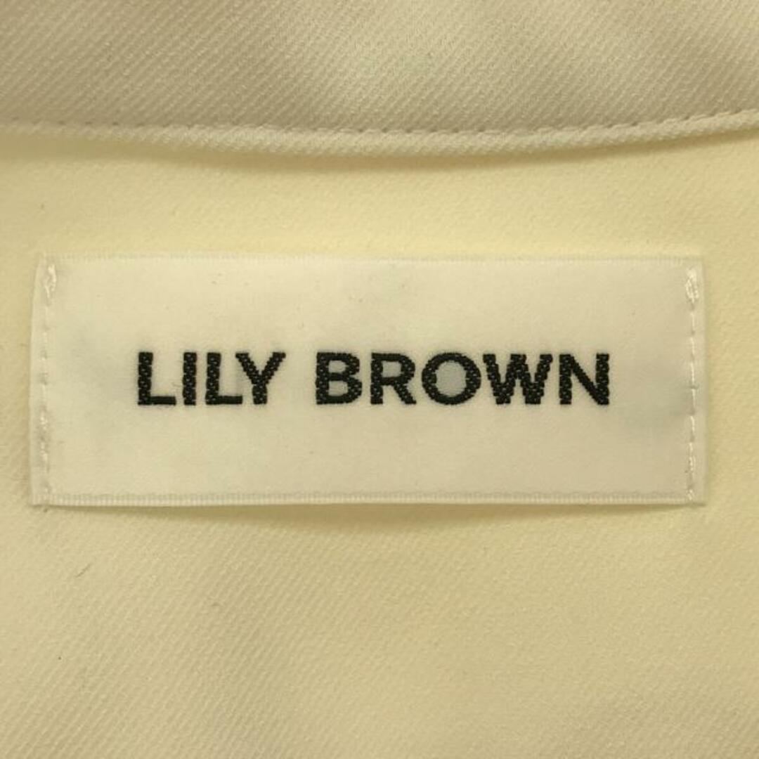 Lily Brown(リリーブラウン)の【新品】  LILY BROWN / リリーブラウン | スイッチングレースロングスリーブブラウス | F | アイボリー | レディース レディースのトップス(シャツ/ブラウス(長袖/七分))の商品写真