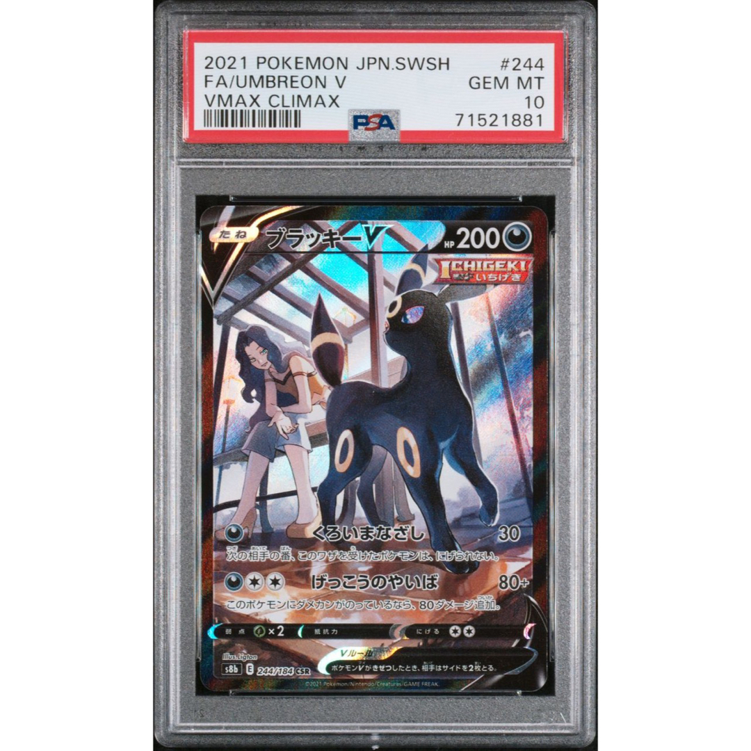 ポケモン - ブラッキー v csr sa psa10 244/184 ワンオーナーの+