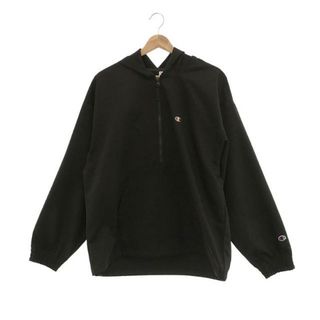 チャンピオン(Champion)の【美品】  CHAMPION / チャンピオン | ハーフ ジップ フーデッド シャツ パーカー | M | ダークブラウン | メンズ(その他)