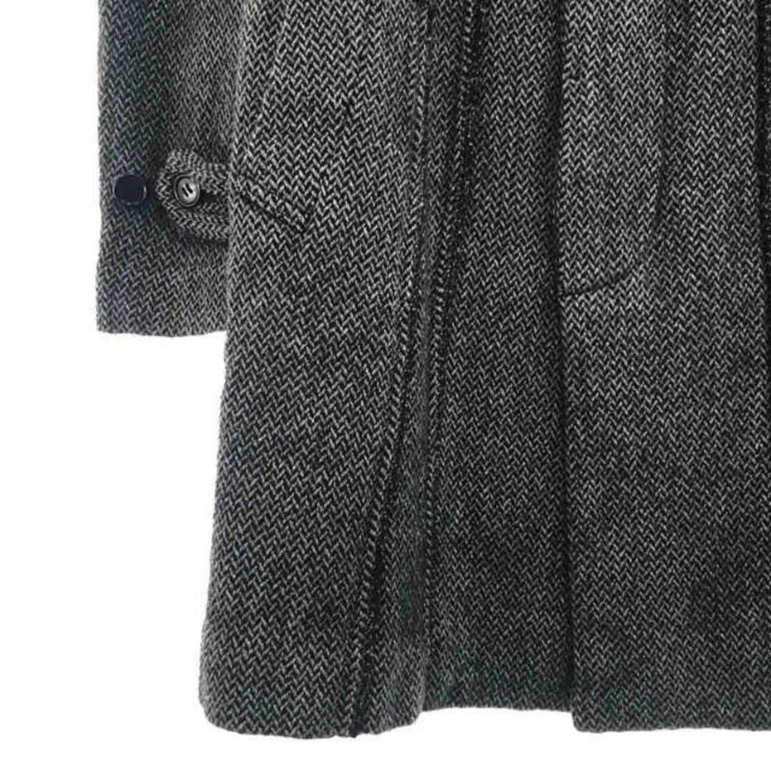 COMME des GARCONS HOMME PLUS / コムデギャルソンオムプリュス | 2003AW | カーブ期 製品染め インサイドアウト ツイード ステンカラーコート | M | グレー | メンズ