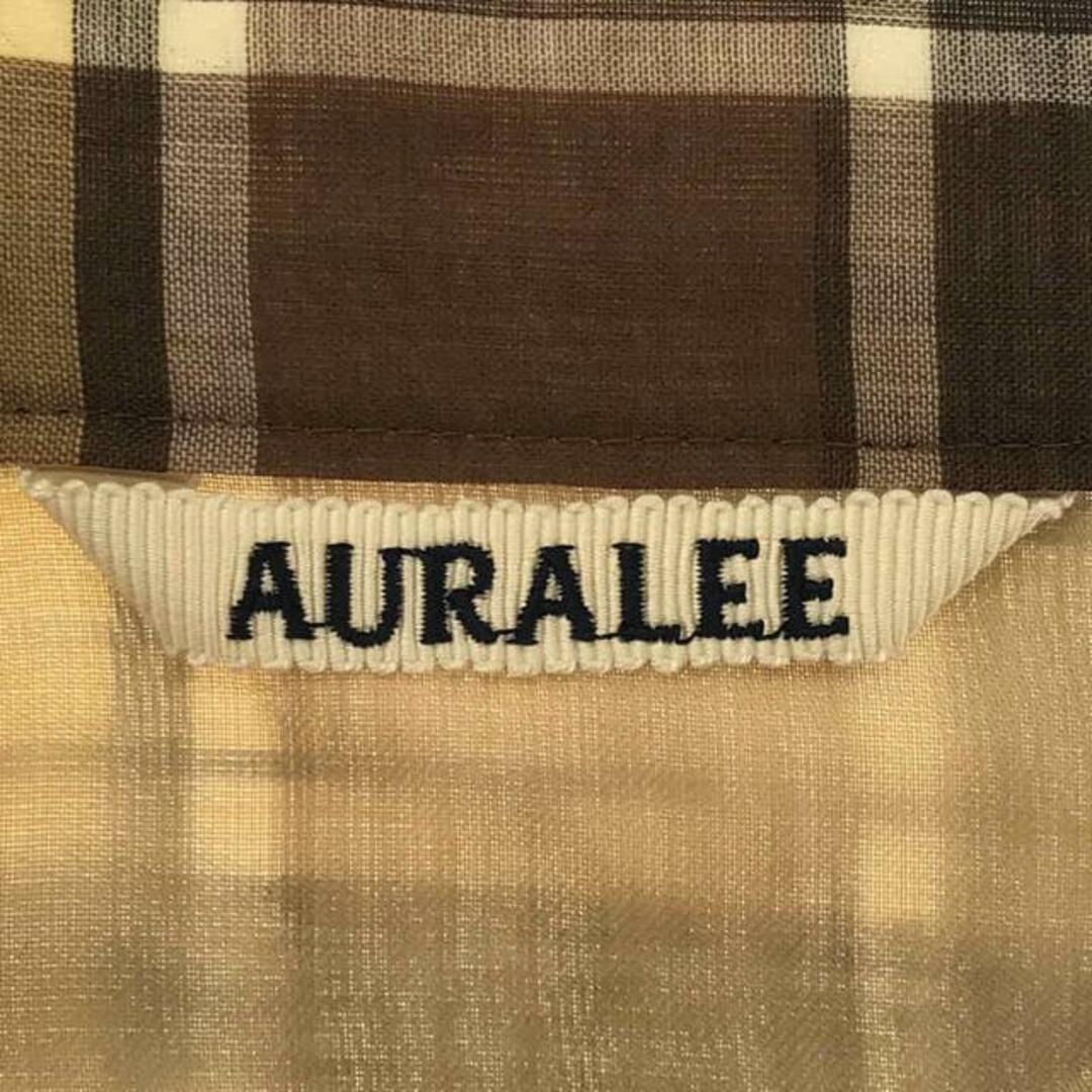 AURALEE / オーラリー | 2021AW | WOOL RECYCLE POLYESTER SHEER CLOTH PLEATED SKIRT | 1 | イエロー | レディース 5