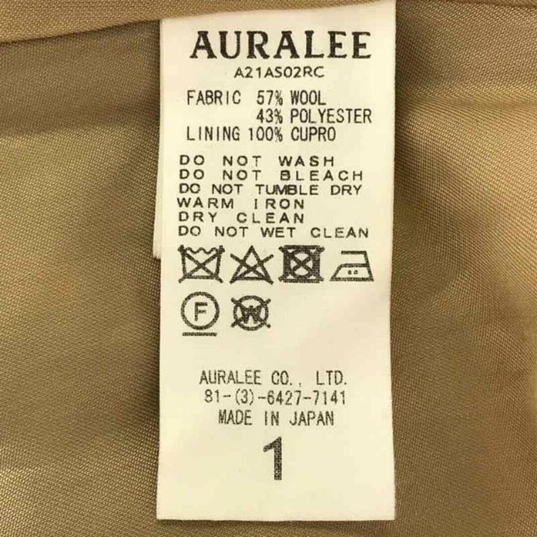 AURALEE(オーラリー)のAURALEE / オーラリー | 2021AW | WOOL RECYCLE POLYESTER SHEER CLOTH PLEATED SKIRT | 1 | イエロー | レディース レディースのスカート(ロングスカート)の商品写真