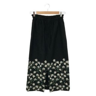 ロキト(LOKITHO)の【美品】  LOKITHO / ロキト | FLOWER EMBROIDERY TIGHT SKIRT スカート | 2 | ブラック | レディース(ロングスカート)