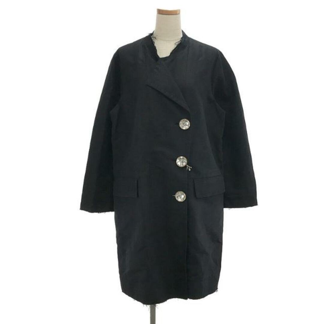 MARNI / マルニ | 装飾 裁断 コート | 36 | ブラック | レディース MARNI / マルニ | 装飾 裁断 コート | 36 | ブラック | レディース