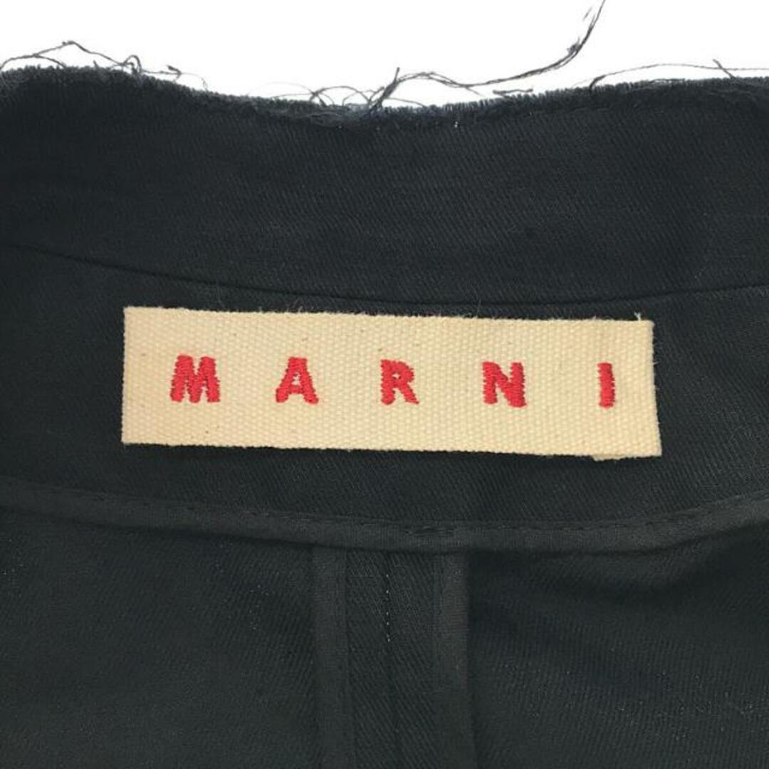 MARNI / マルニ | 装飾 裁断 コート | 36 | ブラック | レディース