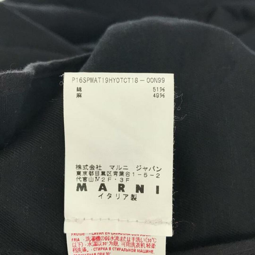 MARNI / マルニ | 装飾 裁断 コート | 36 | ブラック | レディース