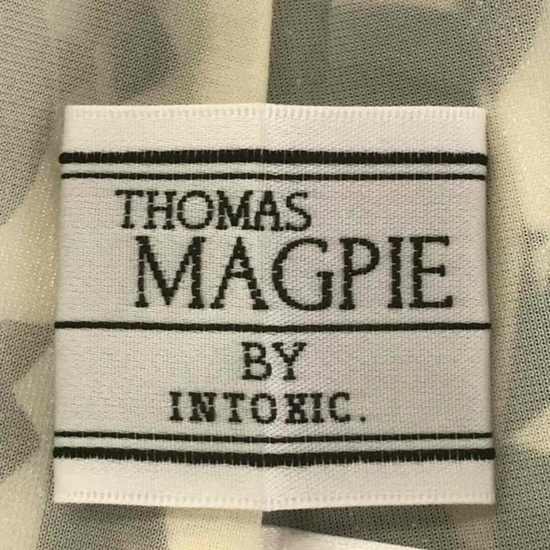 【美品】  Thomas magpie / トーマスマグパイ | 総柄 プリーツスカート | 36 | ブラック/オフホワイト | レディース 4